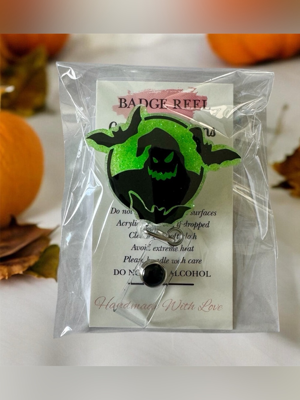 Badge Reel with oogie boogie